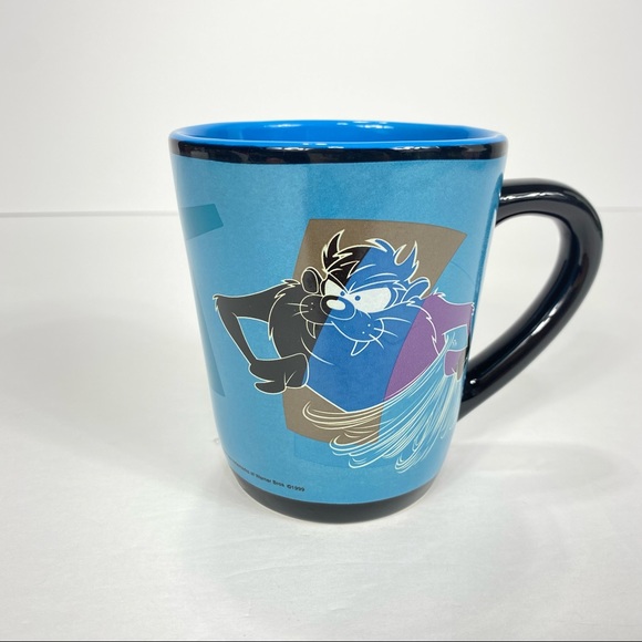 Vintage Taz Coffee Mug Applause 1999 Abstract Taz Looney Tunes WB - Picture 1 of 10